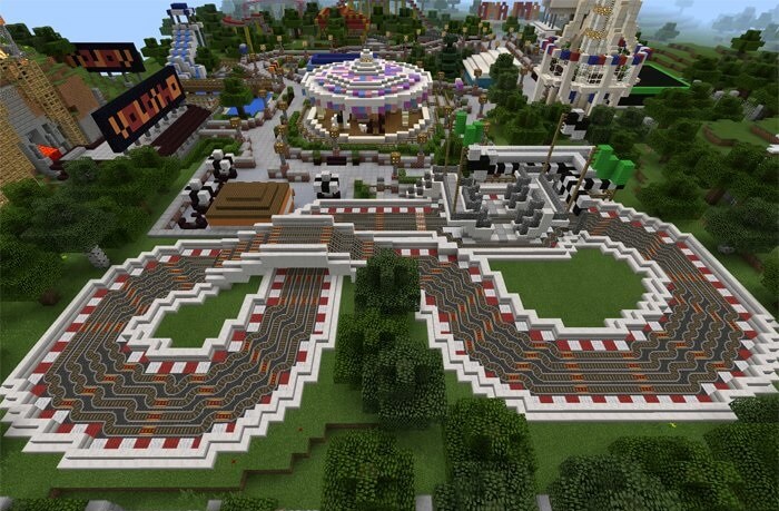 How To Build A Minecraft Amusement Park And Have Fun All Day