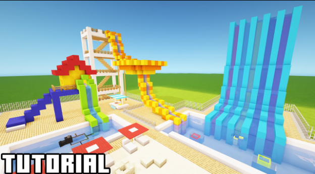 How To Build A Minecraft Water Park And Cool Off In The Sun