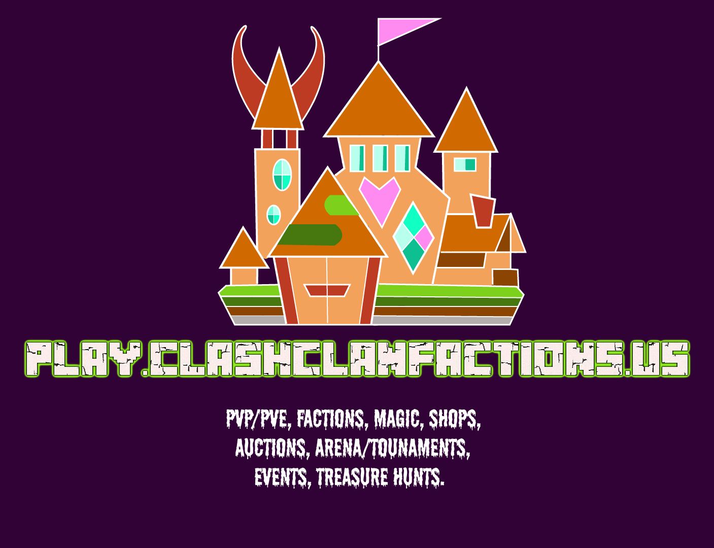 CLASHCLANFACTIONS A MINECRAFT SERVER BRINGING PLAYERS TOGETHER FOR